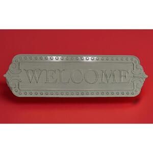 Ashland Autumn Blush Romance Vintage Style Metal Welcome Sign Wreath Decor-12610